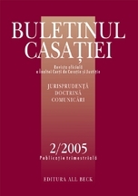 Buletinul Casatiei, Nr. 2/2005