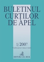 Buletinul Curtilor de Apel Nr.1/2007