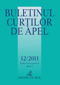 Buletinul Curtilor de Apel, Nr. 12/2011