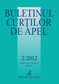 Buletinul Curtilor de Apel, Nr. 2/2012