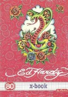 Caiet A4 80 file Ed Hardy patratele
