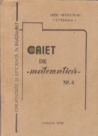 Caiet de matematica Nr. 4 - Analiza matematica, Clasa a XI-a