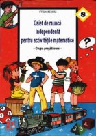 Caiet munca independenta pentru activitatile