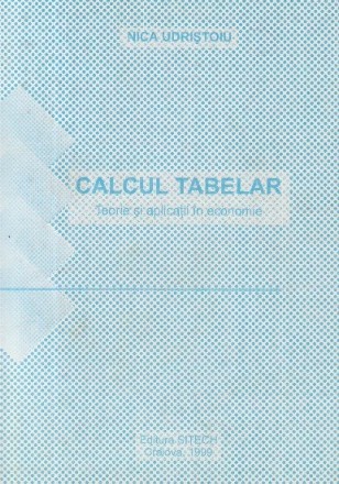 Calcul tabelar - Teorie si aplicatii in economie