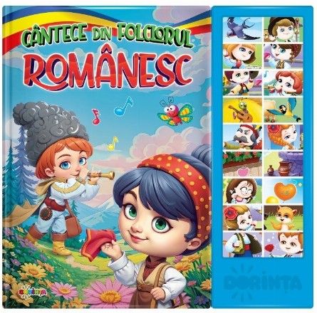 Cantece din folclorul romanesc. Carte cu sunete