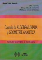 Capitole algebra liniara geometrie analitica