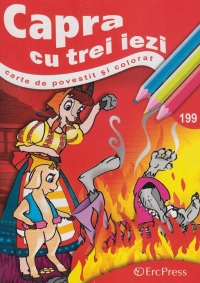 Capra cu trei iezi - carte de colorat