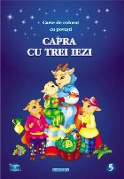 Capra cu trei iezi - carte de colorat cu povesti (format A4)