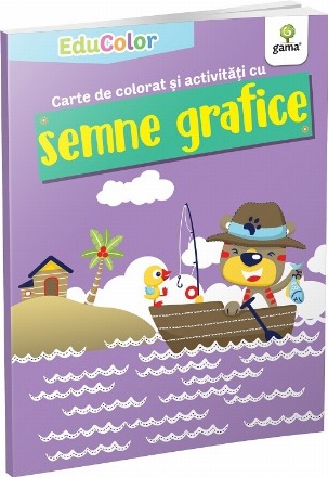 Carte de colorat si activitati cu semne grafice