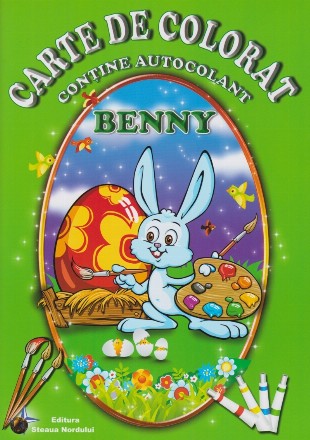 Carte de colorat - Benny (contine autocolant)
