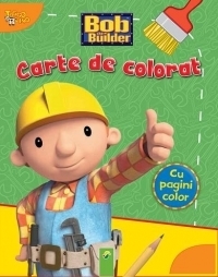 Carte de colorat - Bob Constructorul (verde)