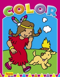 Carte de colorat - indianca