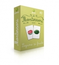 Carti de joc Montessori. Asocieri. Legume si fructe