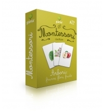 Carti de joc Montessori. Arbori: frunze, flori, fructe
