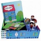 Casa mea - Set de activitati pentru copii (1 carte + 1 puzzle + 5 figurine din lemn)