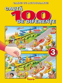 Cauta 100 de diferente 3, carte color cu autocolante