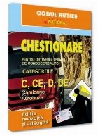 Chestionare pentru obţinerea permisului de conducere auto categoriile C, CE, D, DE : camioane şi autobuze