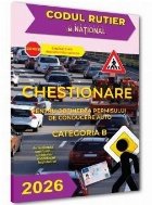 coperta Chestionare pentru obţinerea permisului de conducere auto categoria B