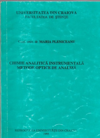Chimie analitica instrumentala. Metode optice de analiza
