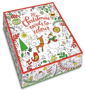 20 Christmas cards to colour