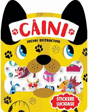 Câini : jocuri distractive - stickere lucioase