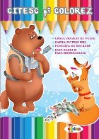 coperta Citesc si colorez - Ursul pacalit de vulpe / Capra cu trei iezi / Punguta cu doi bani / Fata babei si fata mos