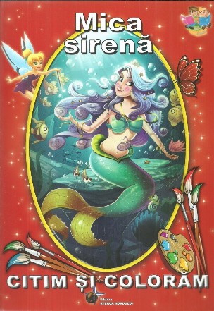 Citim si coloram. Mica sirena