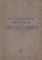 Clasificarea zecimala pentru biblioteci, servicii de documentare si fisiere individuale de studii