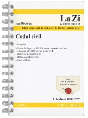 Codul civil : actualizat septembrie 2025