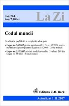 Codul muncii. (actualizat la 01.11.2007) Cod 294