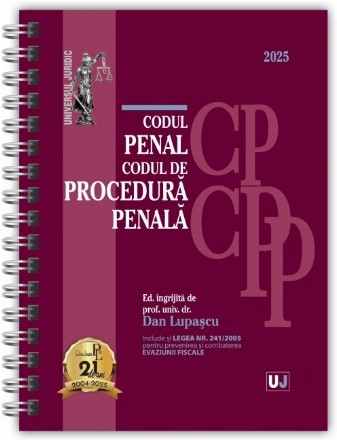 Codul penal si Codul de procedura penala. Editie spiralata, tiparita pe hartie alba (ianuarie 2025)