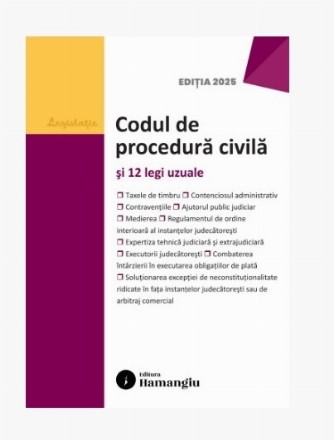 Codul de procedură civilă şi 12 legi uzuale
