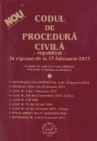 Codul de procedura civila -republicat- in vigoare de la 15 februarie 2013