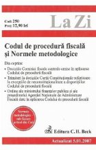 coperta Codul de procedura fiscala si Normele metodologice - Actualizat 5.01.2007