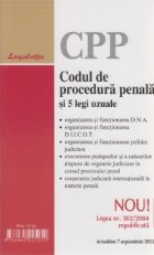 coperta Codul de procedura penala si 5 legi uzuale. Actualizat la 7 Septembrie 2011