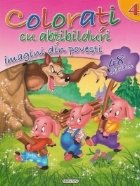 Colorati cu abtibilduri 4 - Imagini din povesti (48 abtibilduri)