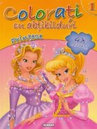 coperta Colorati cu abtibilduri 1 - Printese (48 abtibilduri)