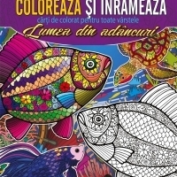 Coloreaza si inrameaza! Lumea din adancuri - carti de colorat pentru toate varstele