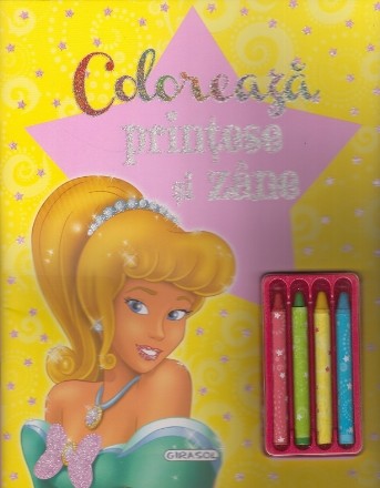 Coloreaza printese si zane (+4 creioane)