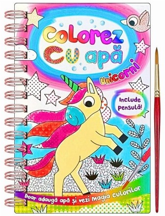Colorez cu apă unicorni