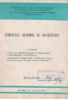 Congresul National Balneologie Bucuresti Aprilie