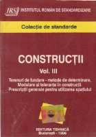 Constructii, Volumul al III-lea (Colectie de standarde)