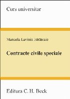 Contracte civile speciale. Curs universitar