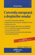 coperta Conventia europeana a drepturilor omului - actualizata 25 septembrie 2013