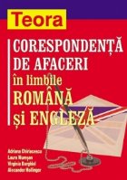 Corespondenta de afaceri in limbile romana si engleza