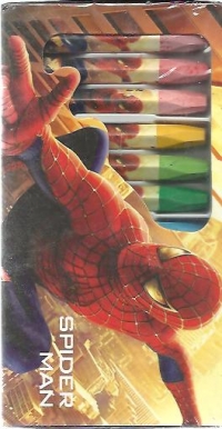 Creioane cerate 12 culori (Spider Man)
