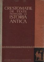 Crestomatie texte privitoare istoria antica