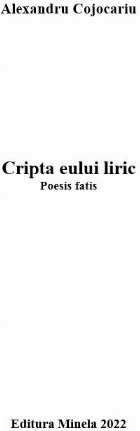 Cripta eului liric Poesis fatis