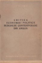 Critica economiei politice burgheze contemporane din Anglia