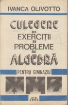 Culegere exercitii probleme algebra pentru
